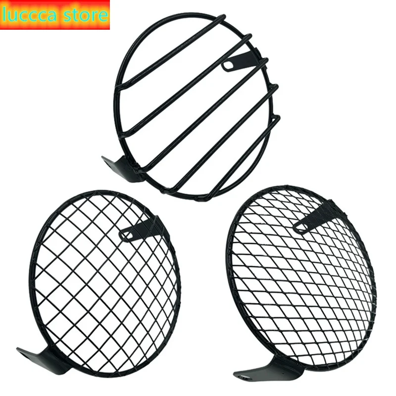 7 inch motorcycle headlight mesh protective mask, Metal square protection, Retro black cover, round mesh cover accessories
7 inch motorcycle headlight mesh protective mask, Metal square protection, Retro black cover, round mesh cover accessories