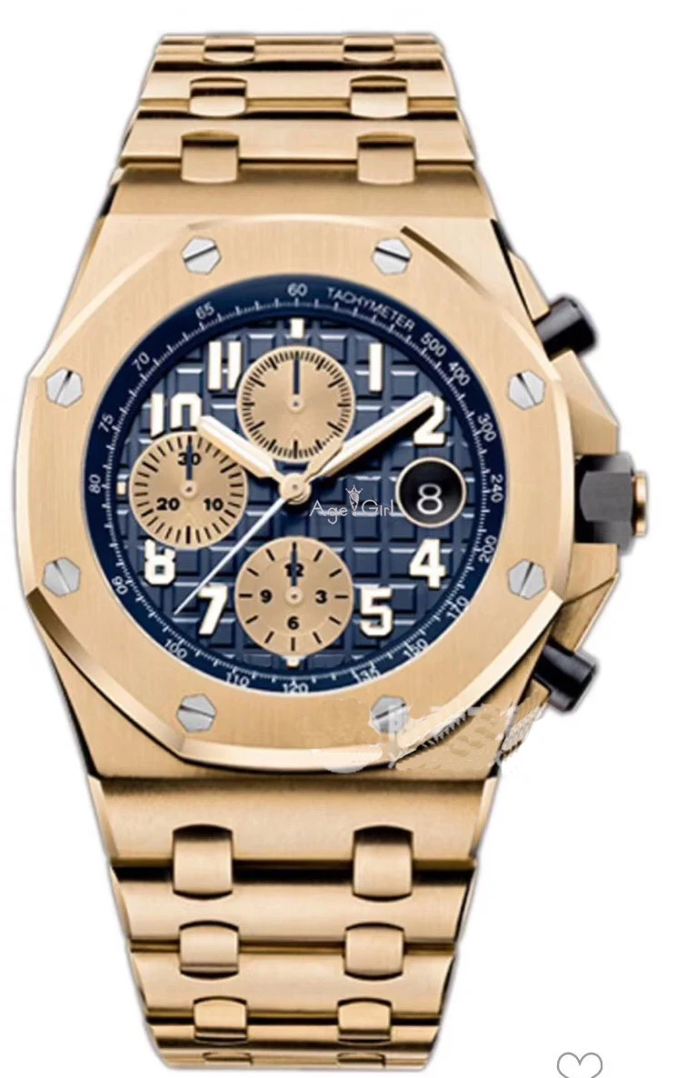 Classic New Men Oaks Watch Chronograph Stainless Steel Rose Gold Silver Black Blue Grey Luminous Sapphire Royal Watches AAA
Classic New Men Oaks Watch Chronograph Stainless Steel Rose Gold Silver Black Blue Grey Luminous Sapphire Royal Watches AAA