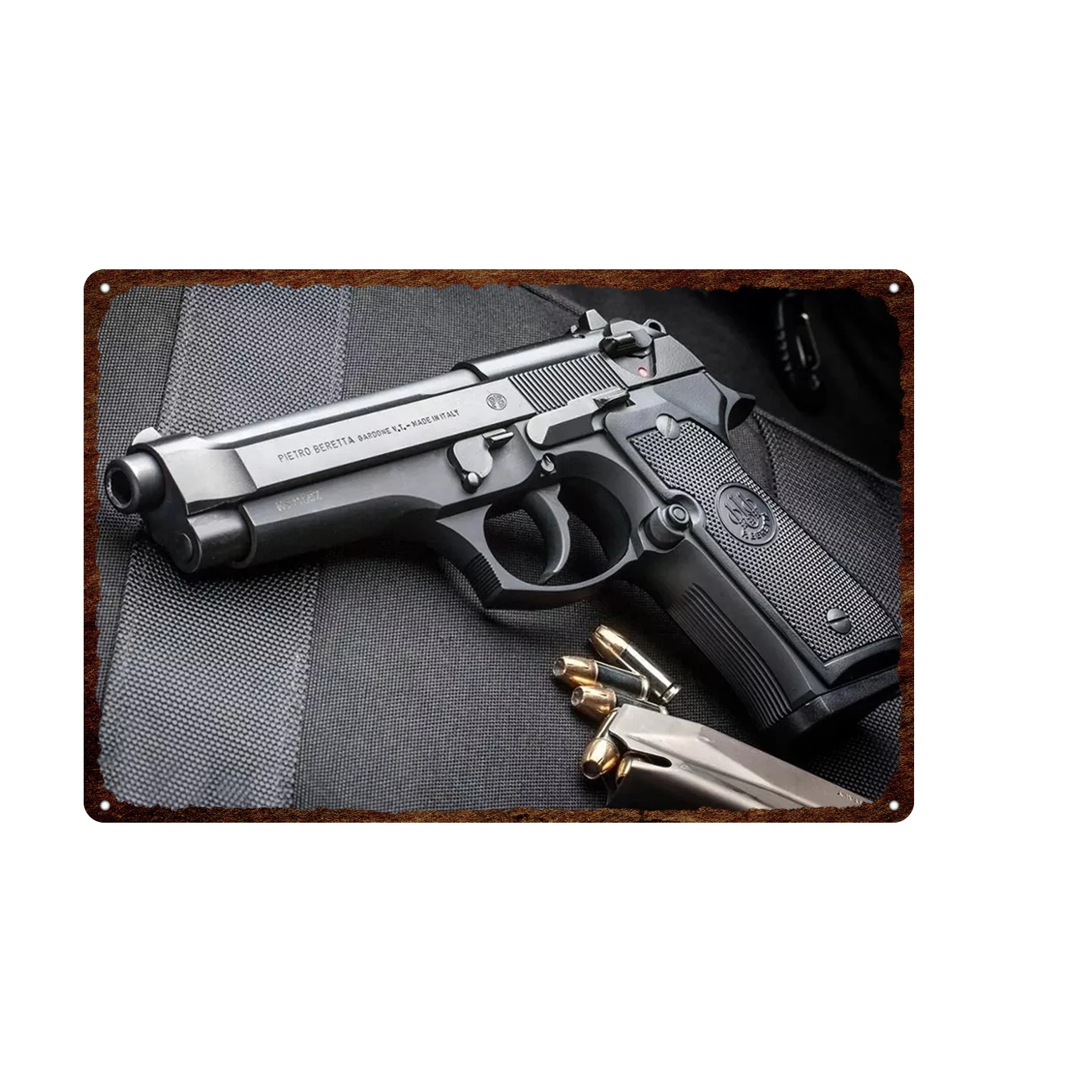 Tin Painting Metal Pistol MP42 Automatic Carbon Dioxide DD Pistol Bundle 1412BBS and 13 CO2 Metal Wall Panel Tin Sign
Tin Painting Metal Pistol MP42 Automatic Carbon Dioxide DD Pistol Bundle 1412BBS and 13 CO2 Metal Wall Panel Tin Sign