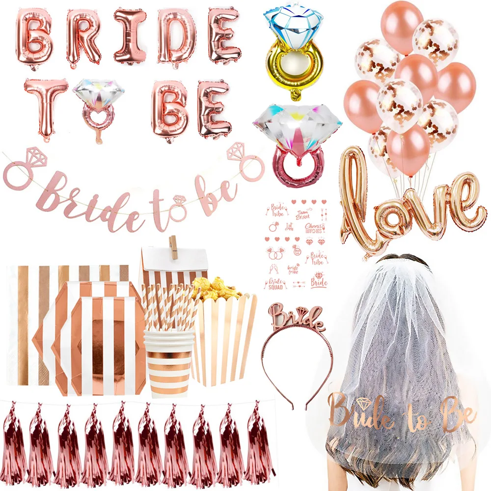 Wedding Decorations Bride To Be Letter Foil Balloon Bridal Shower Veil Sash Headband Bachelorette Party Hen Party Decor Supplies
Wedding Decorations Bride To Be Letter Foil Balloon Bridal Shower Veil Sash Headband Bachelorette Party Hen Party Decor Supplies