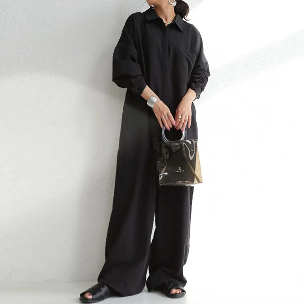 Korean Style Women Jumpsuit 2021 Autumn Winter Rompers Solid Color Long Sleeve Overalls Japanese Casual Playsuit Female Outfits
Korean Style Women Jumpsuit 2021 Autumn Winter Rompers Solid Color Long Sleeve Overalls Japanese Casual Playsuit Female Outfits