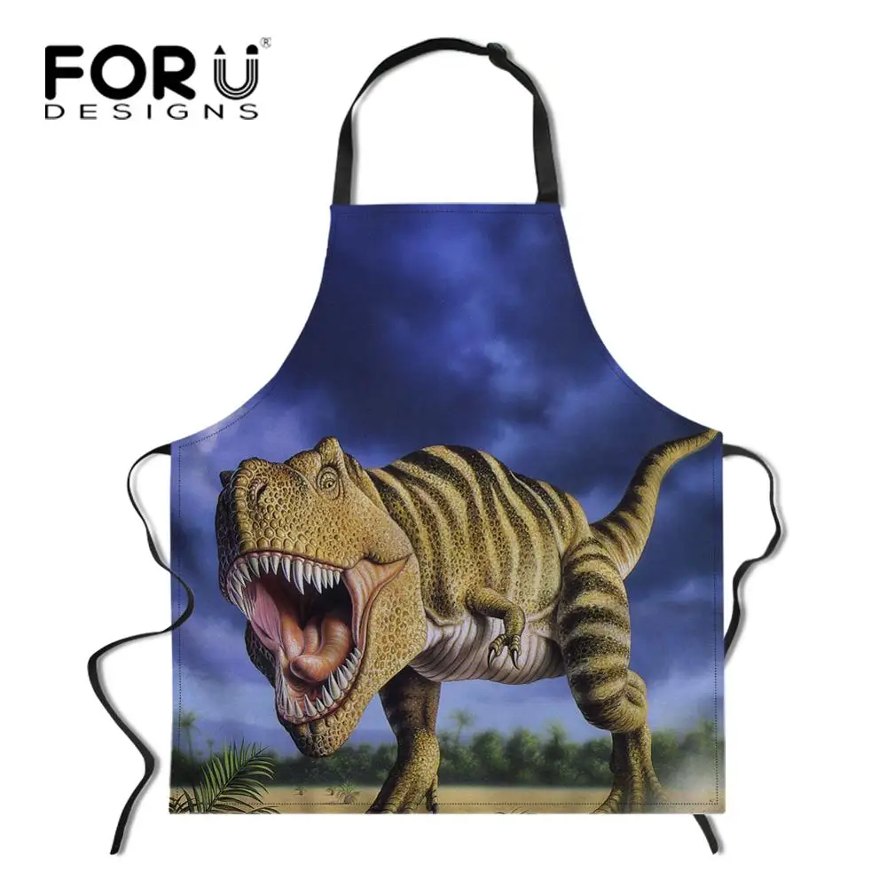 Кухонный Фартук FORUDESIGNS 3D Dionsaur для женщин и мужчин защита от грязи шеф повар Avental
