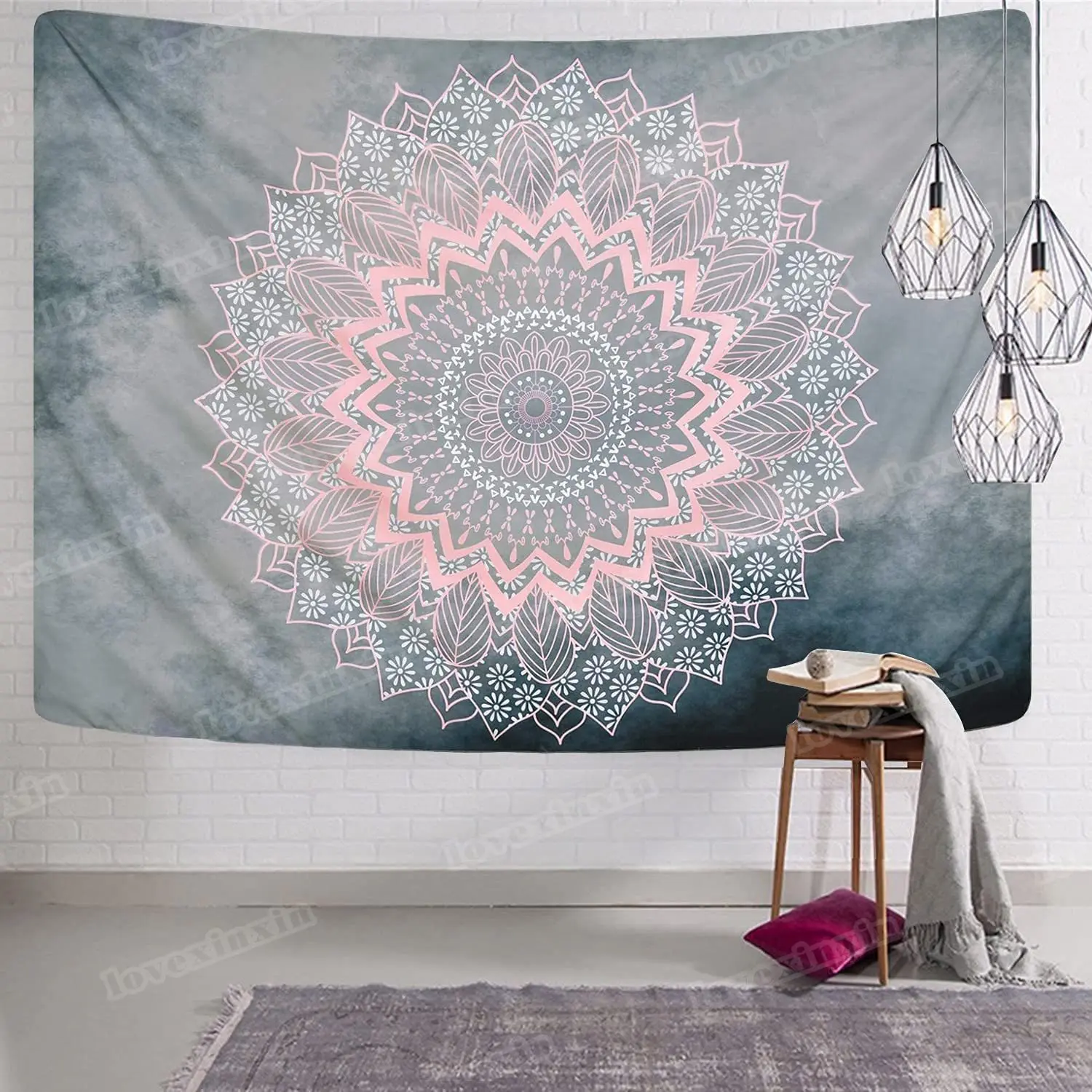 Mandala Tapestry Grey Pink Tapestry Hippie Bohemian Floral Tapestries Wall Hanging for Room Bedroom
Mandala Tapestry Grey Pink Tapestry Hippie Bohemian Floral Tapestries Wall Hanging for Room Bedroom
