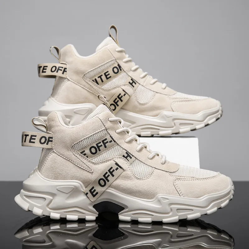 2021 Men's Shoes New Casual High-Top Sneakers Breathable Wild Fashion Thick-Soled Men's Shoes Outdoor Running Tooling Shoes
2021 Men's Shoes New Casual High-Top Sneakers Breathable Wild Fashion Thick-Soled Men's Shoes Outdoor Running Tooling Shoes