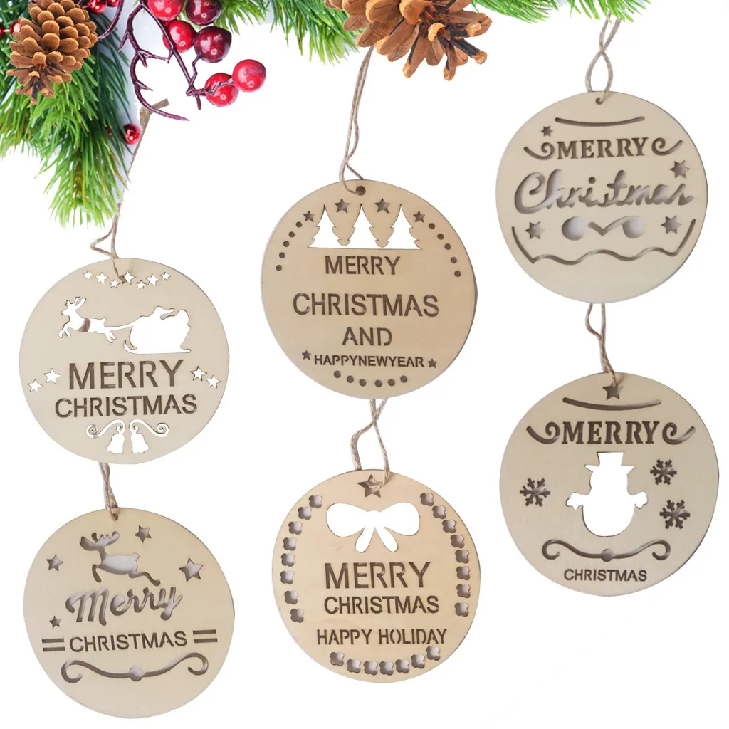 3pcs 12cm Merry Christmas Wall Hanging Ornaments Wood Round Holiday Wall Sign Indoor Decoration Props Holiday Party 
3pcs 12cm Merry Christmas Wall Hanging Ornaments Wood Round Holiday Wall Sign Indoor Decoration Props Holiday Party