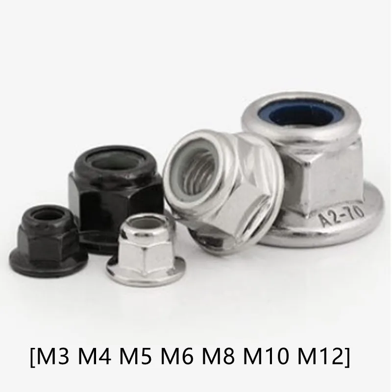 5-50pcs m3 m4 m5 m6 m8 m10 m12 steel with black / stainless steel 304 flange nylon lock nut nuts
5-50pcs m3 m4 m5 m6 m8 m10 m12 steel with black / stainless steel 304 flange nylon lock nut nuts