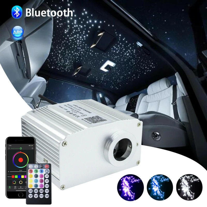 10W Twinkle Fiber Optic Star ceiling lights kit Bluetooth APP Smart Control for Starry Car Star LED Light Kid Room Ceiling DC12V
10W Twinkle Fiber Optic Star ceiling lights kit Bluetooth APP Smart Control for Starry Car Star LED Light Kid Room Ceiling DC12V