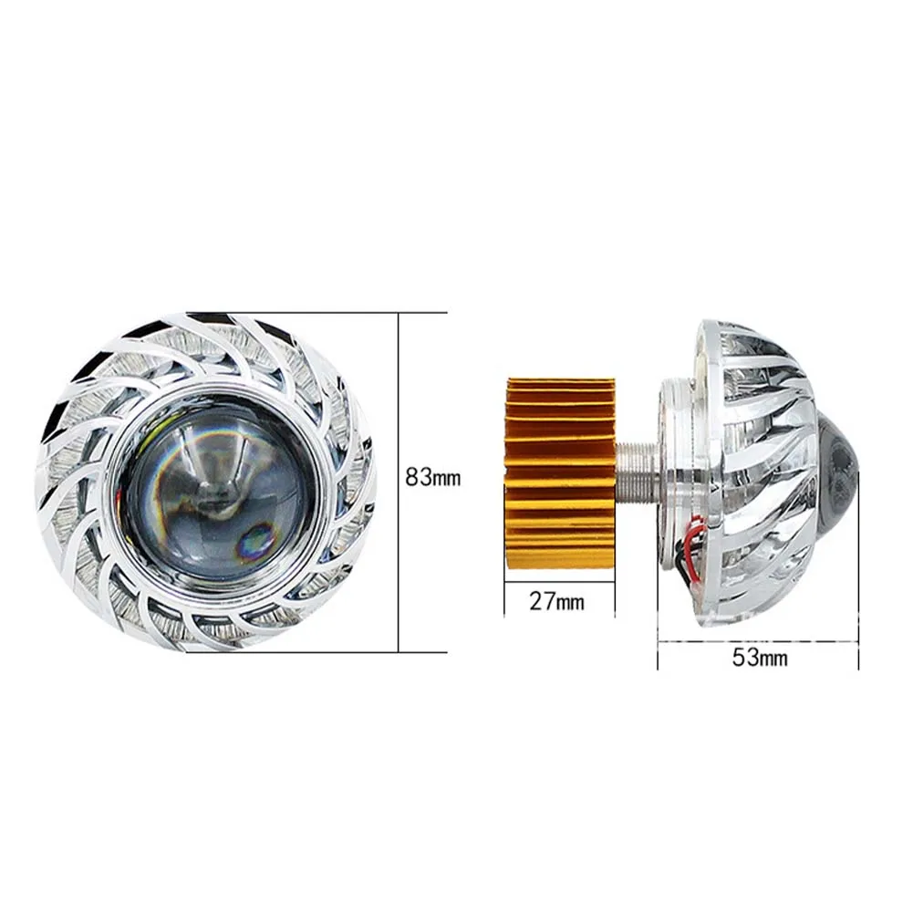 New Car Motorcycle Headlight LED Angel Devil Eyes Headlight Projector Lens High/Low Beam Strobe Spotlight DRL Dual Halo Lamp
New Car Motorcycle Headlight LED Angel Devil Eyes Headlight Projector Lens High/Low Beam Strobe Spotlight DRL Dual Halo Lamp