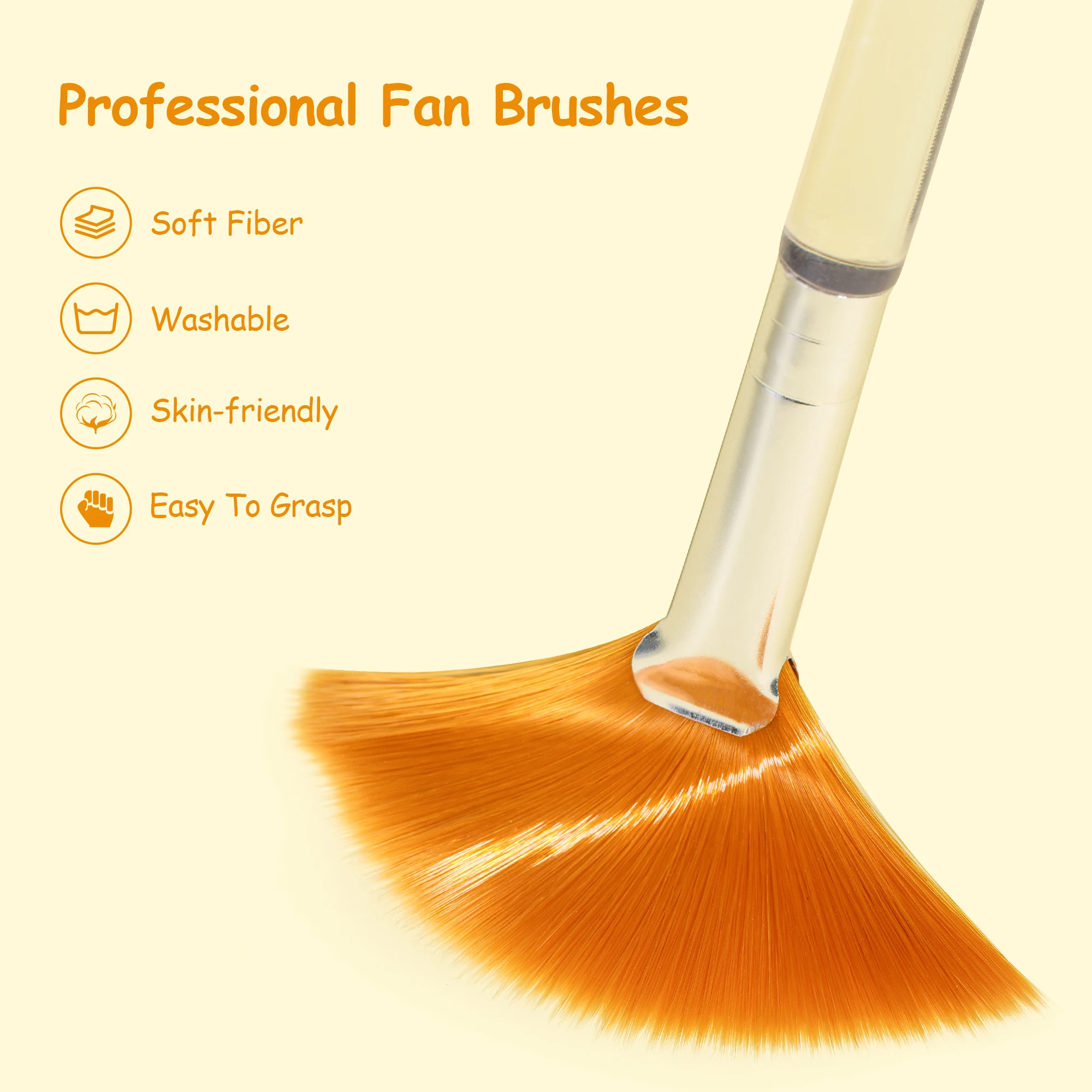 Fan Makeup Brushes Soft Portable Facial Brushes Mask Brushes Mask Partner Cosmetic Tools For Women Ladies Girls
Fan Makeup Brushes Soft Portable Facial Brushes Mask Brushes Mask Partner Cosmetic Tools For Women Ladies Girls