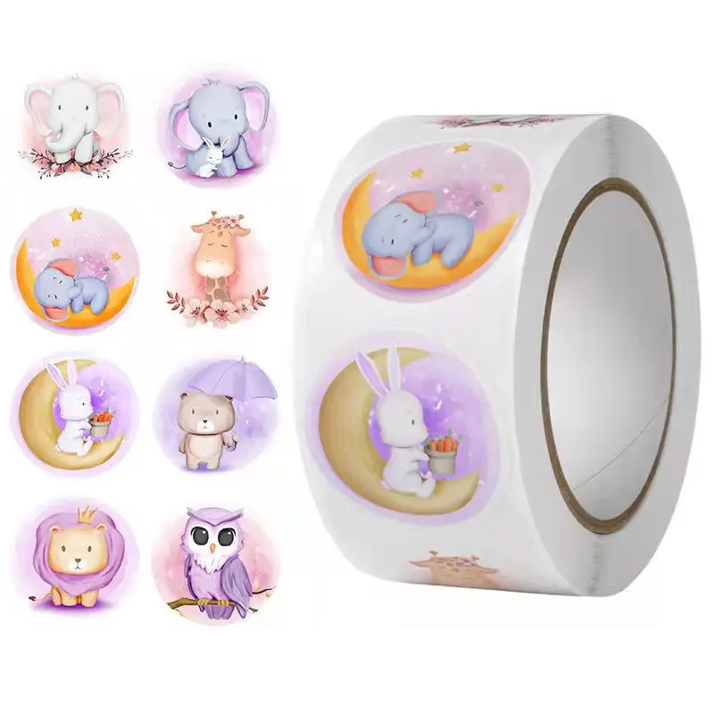 500Pcs/Roll Cartoon Animal Stickers 1 Inch 8 Patterns Children Reward Sticker for Envelope Sealing Gift Baking Bag Decor Sticker
500Pcs/Roll Cartoon Animal Stickers 1 Inch 8 Patterns Children Reward Sticker for Envelope Sealing Gift Baking Bag Decor Sticker