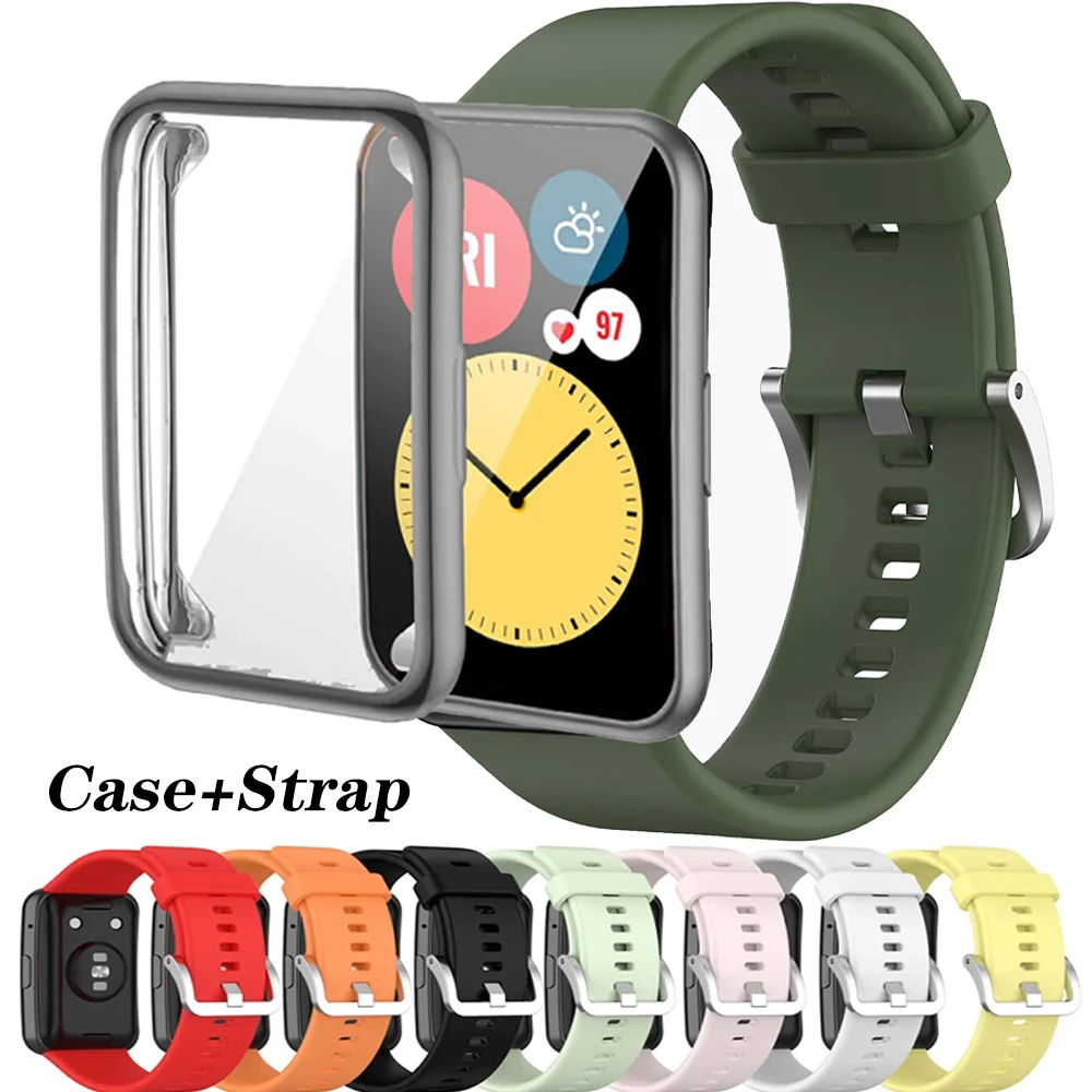 Case+watchband For Huawei Watch FIT Strap Smartwatch Accessories cover Wristband silicone bracelet Huawei Watch fit Nice strap
Case+watchband For Huawei Watch FIT Strap Smartwatch Accessories cover Wristband silicone bracelet Huawei Watch fit Nice strap