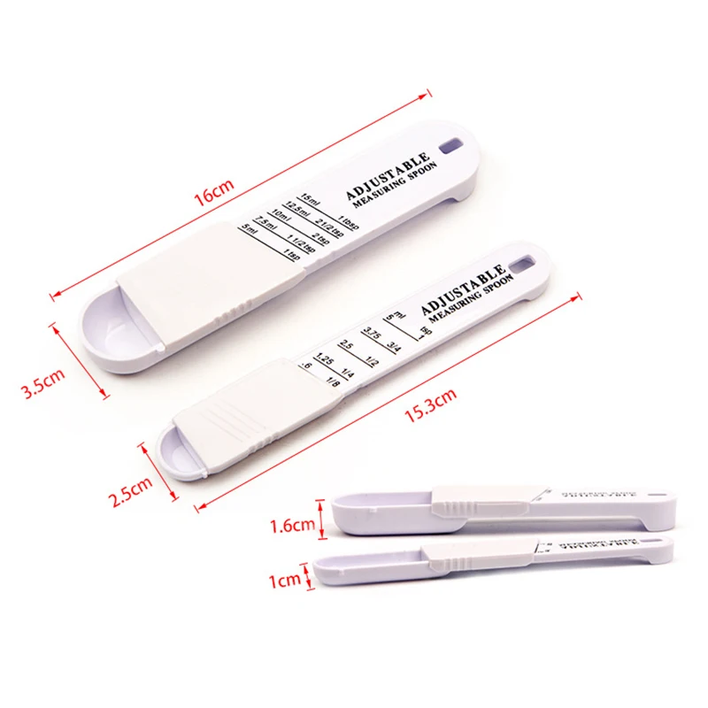 Adjustable Teaspoon End Measuring Spoon Kitchen Gadget Kitchen Baking Accessories Scale Plastic Baking Quantitative Spoon
Adjustable Teaspoon End Measuring Spoon Kitchen Gadget Kitchen Baking Accessories Scale Plastic Baking Quantitative Spoon