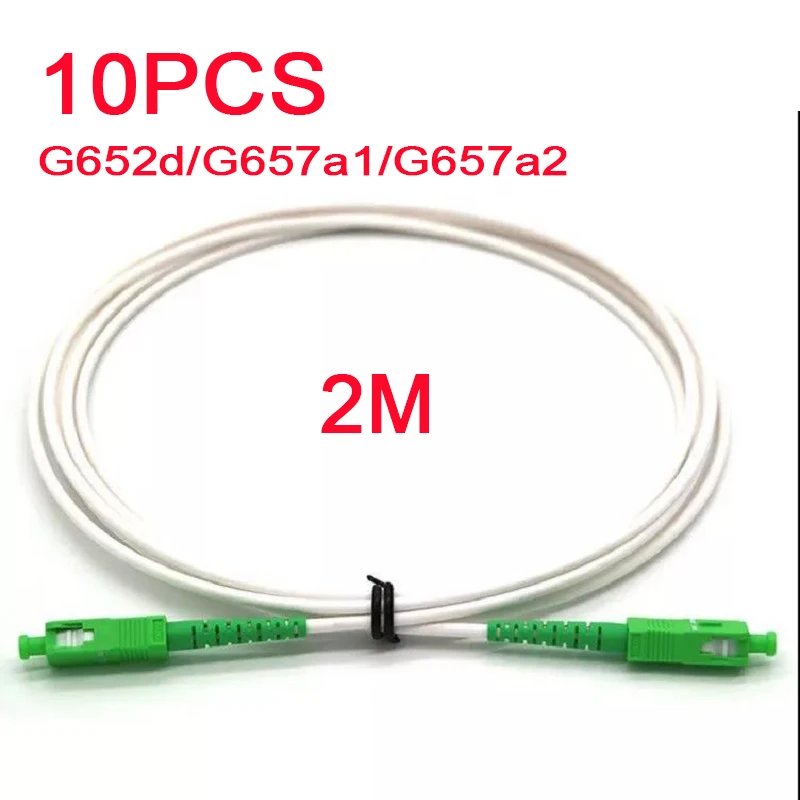 10PCS 2M New Arrival SC/APC-SC/APC SM G652D/G657A1/G657A2 SX Core 3.0mm Milky White LSZH Jacket Fiber Optic Patch Cord
10PCS 2M New Arrival SC/APC-SC/APC SM G652D/G657A1/G657A2 SX Core 3.0mm Milky White LSZH Jacket Fiber Optic Patch Cord