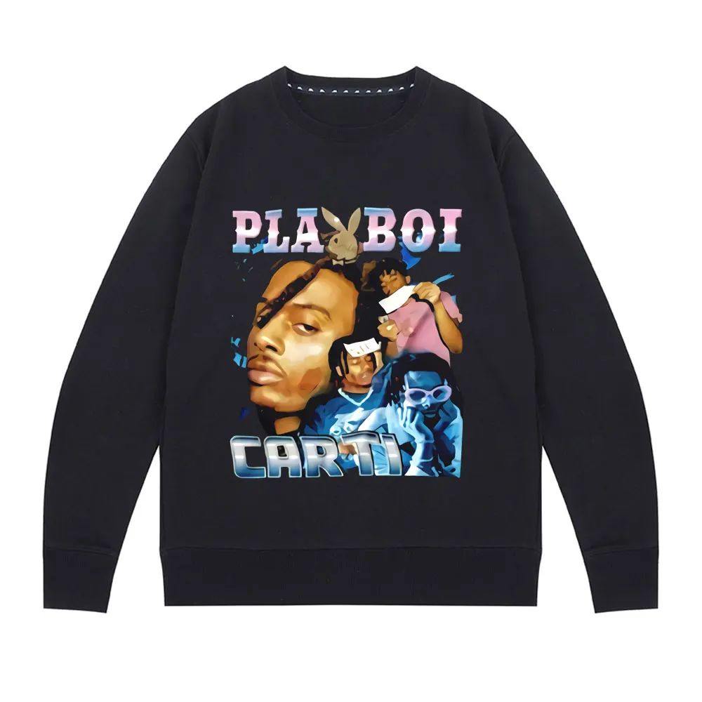 Funny Playboi Carti Sweatshirt Hypebeast Classic Vintage 90s Rap Hip Hop Sweatshirts Fashion Design Loose Tops Men Streetwear
Funny Playboi Carti Sweatshirt Hypebeast Classic Vintage 90s Rap Hip Hop Sweatshirts Fashion Design Loose Tops Men Streetwear