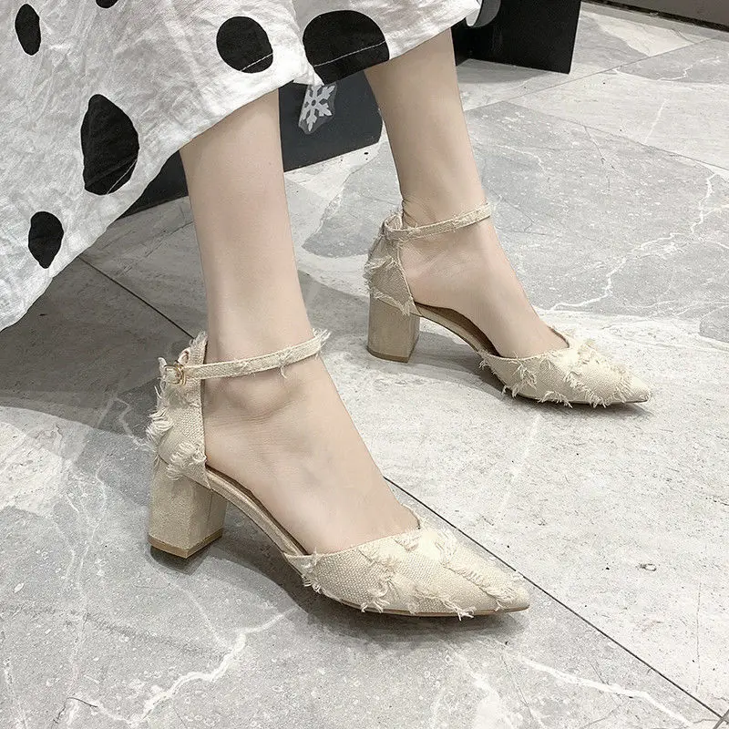 Timalina Woman Fashion Tassel Square Heel High Heels Summer Shoes Pointed Toe Middle Hollow Womens Sandals Black Work Pumps
Timalina Woman Fashion Tassel Square Heel High Heels Summer Shoes Pointed Toe Middle Hollow Womens Sandals Black Work Pumps