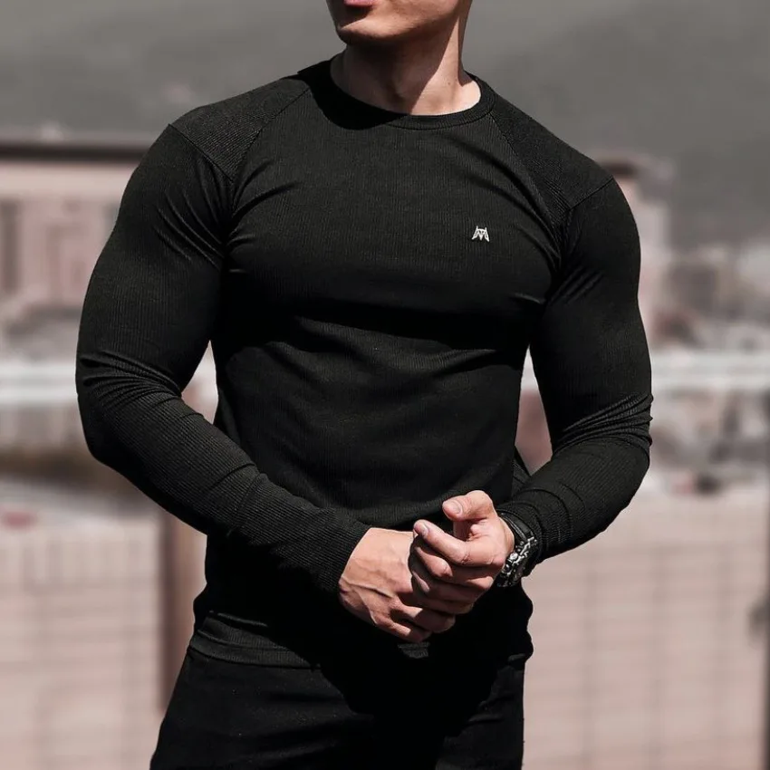 2021Casual Long sleeve T-shirt Men Fitness Cotton t shirt Male Gyms Workout Skinny Tee shirt Tops black Running Sport Clothing
2021Casual Long sleeve T-shirt Men Fitness Cotton t shirt Male Gyms Workout Skinny Tee shirt Tops black Running Sport Clothing