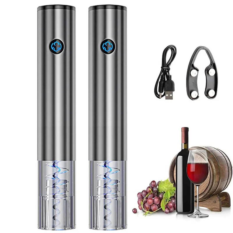 SHZQ New Automatic Bottle Opener for Red Wine Rechargeable One-Touch Button Electric Red Wine Openers Corkscrew Kitchen Gadget O
SHZQ New Automatic Bottle Opener for Red Wine Rechargeable One-Touch Button Electric Red Wine Openers Corkscrew Kitchen Gadget O