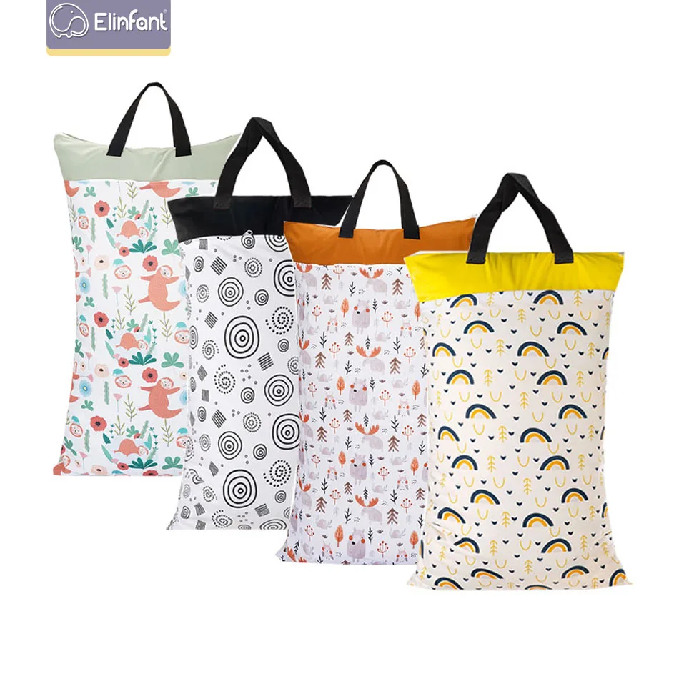 Elinfant 40*70cm Large Hanging Wet/Dry Pail Bag for Cloth Diaper Laundry With Two Zippered Waterproof diaper bag baby nappy pack
Elinfant 40*70cm Large Hanging Wet/Dry Pail Bag for Cloth Diaper Laundry With Two Zippered Waterproof diaper bag baby nappy pack