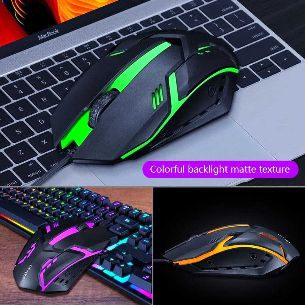 Colorful Gaming Keyboard And Mouse Wired Backlight Mechanical Feeling Keyboard Gamer Kit Silent Gaming Mouse Set For PC Laptop
Colorful Gaming Keyboard And Mouse Wired Backlight Mechanical Feeling Keyboard Gamer Kit Silent Gaming Mouse Set For PC Laptop