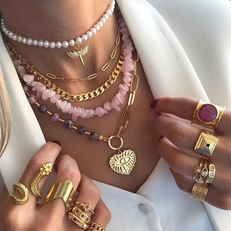 Boho Ethnic Statement Necklace Women Gold Color Chains Multilayer Pendant Women's Collier Coin Collar Necklace Fashion Jewelry
Boho Ethnic Statement Necklace Women Gold Color Chains Multilayer Pendant Women's Collier Coin Collar Necklace Fashion Jewelry