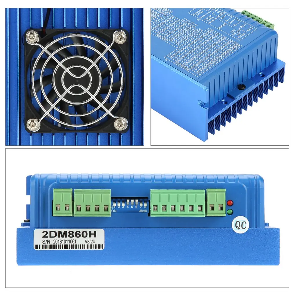CNC 2DM860H Digital Two Phase Stepper Motor Driver Microstep Controller Servo Drive Stepper Motor Driver
CNC 2DM860H Digital Two Phase Stepper Motor Driver Microstep Controller Servo Drive Stepper Motor Driver