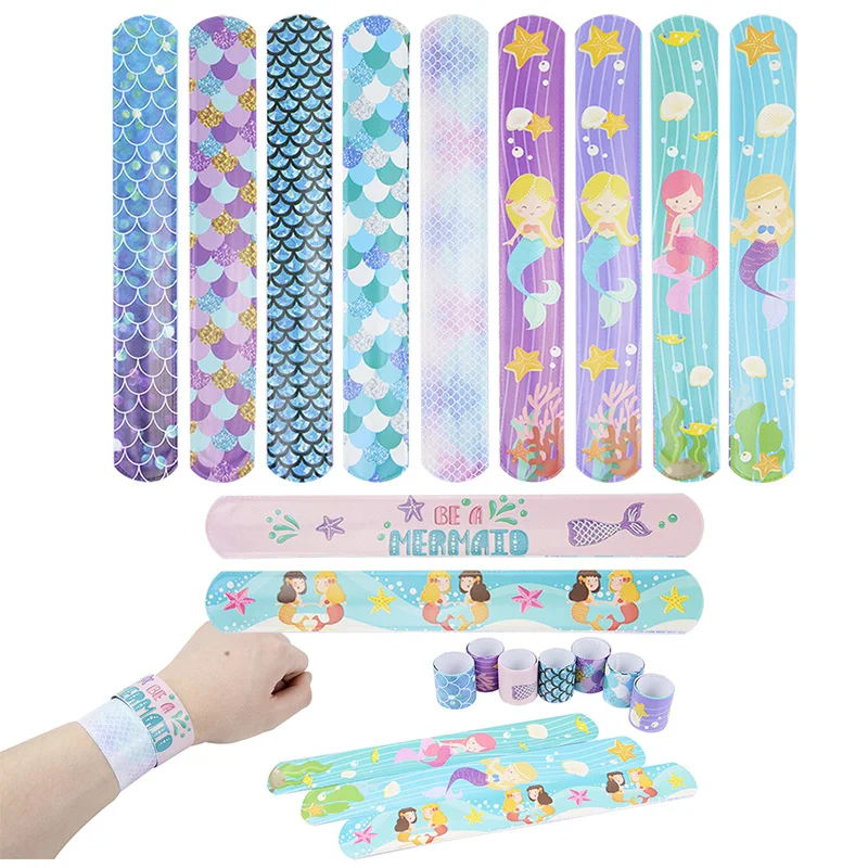 30PCS Random Mermaid Clap Circle Children Wristband Decor Kids Gifts Baby Shower Birthday Mermaid Theme Party Slap Snap Bracelet
30PCS Random Mermaid Clap Circle Children Wristband Decor Kids Gifts Baby Shower Birthday Mermaid Theme Party Slap Snap Bracelet
