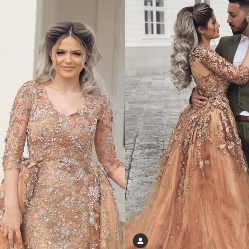 Photoshoot Arabic Prom Dresses Long Applique Beading Tulle Tiered Evening Dress Removable Skirt abiye vestido de fiesta 
Photoshoot Arabic Prom Dresses Long Applique Beading Tulle Tiered Evening Dress Removable Skirt abiye vestido de fiesta