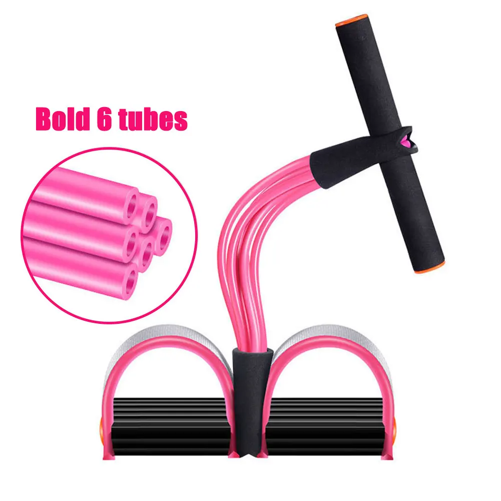 Fitness Gum 6 Tube Resistance Bands Latex Pedal Exerciser Sit-up Pull Rope Expander Elastic Bands Yoga equipment Pilates Workout
Fitness Gum 6 Tube Resistance Bands Latex Pedal Exerciser Sit-up Pull Rope Expander Elastic Bands Yoga equipment Pilates Workout