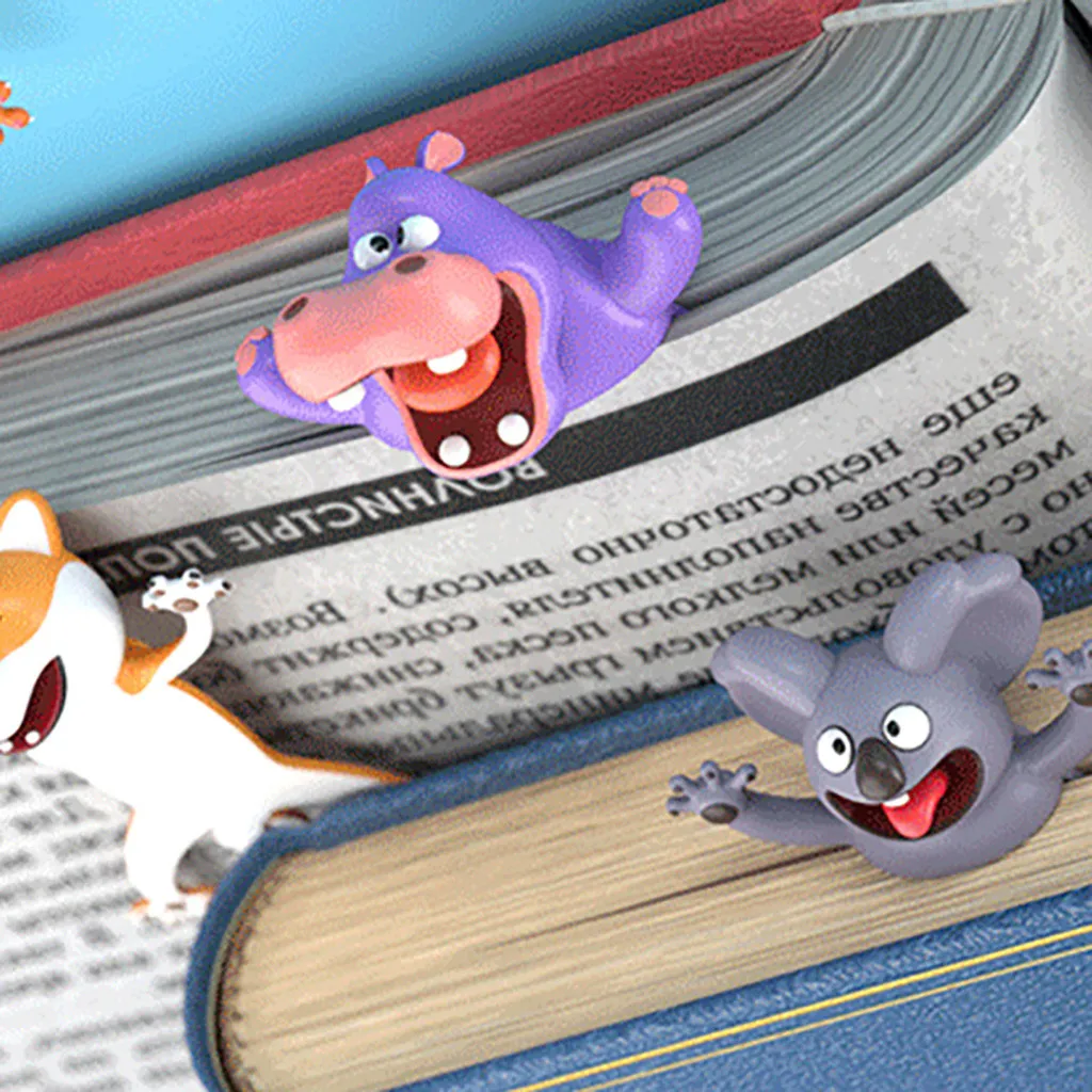 3D Plastic Stereo Kawaii Cartoon Lovely Animal Bookmark Wacky Bookmark Student Gift Compact Size/Convenient To Carry And Use
3D Plastic Stereo Kawaii Cartoon Lovely Animal Bookmark Wacky Bookmark Student Gift Compact Size/Convenient To Carry And Use
