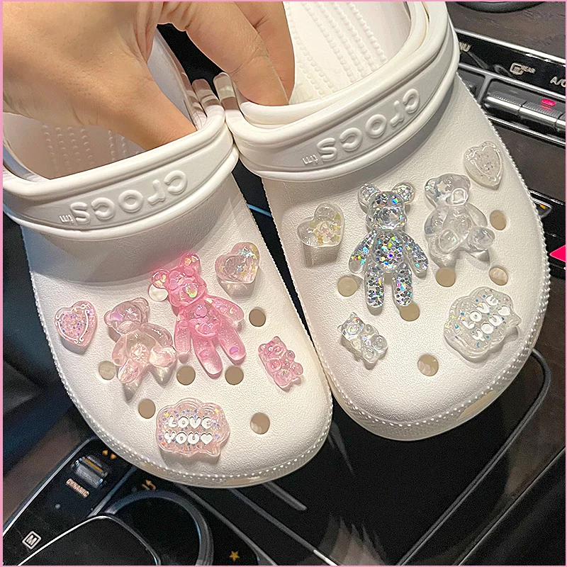 Princess Pink Violent Bear Croc Charms Designer DIY Shoes Decaration for Croc JIBB Clogs Kids Boys Women Girls Gifts
Princess Pink Violent Bear Croc Charms Designer DIY Shoes Decaration for Croc JIBB Clogs Kids Boys Women Girls Gifts