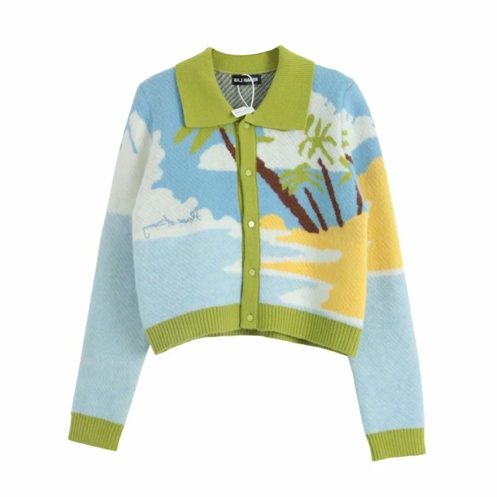 JCHB Women Winter Autumn Sweater Brushed Jacquard Cloud Casual Sweaters Knitted Turn-down Collar Streetwear Tops Clothing
JCHB Women Winter Autumn Sweater Brushed Jacquard Cloud Casual Sweaters Knitted Turn-down Collar Streetwear Tops Clothing