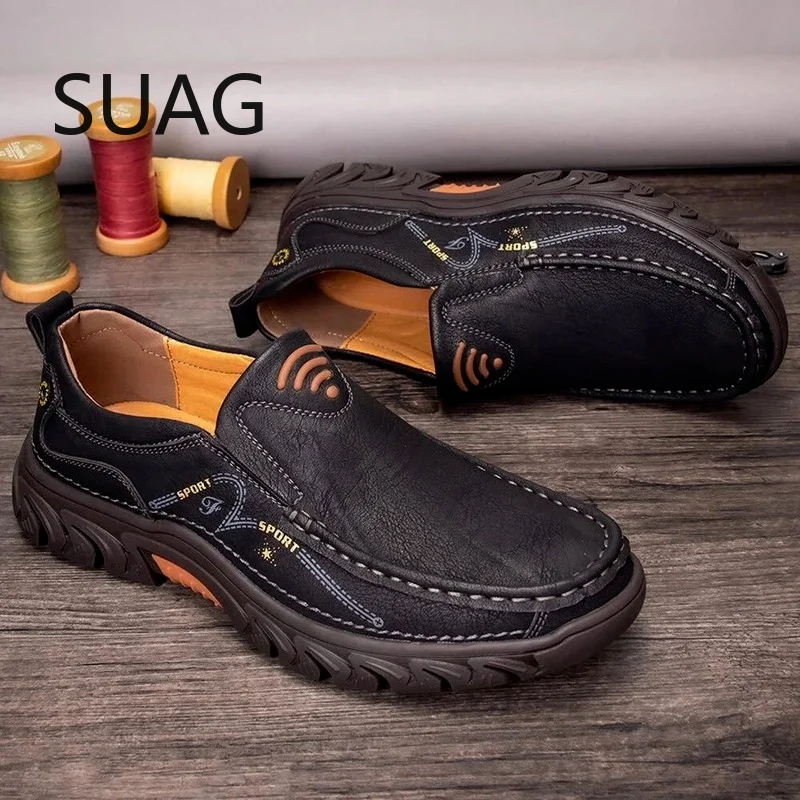 Genuine Leather Men's Shoe Comfortable Outdoor Casual Shoe High Quality Cow Leather Mens Loafers Flat Plus Size 48 Shoe for Men
Genuine Leather Men's Shoe Comfortable Outdoor Casual Shoe High Quality Cow Leather Mens Loafers Flat Plus Size 48 Shoe for Men