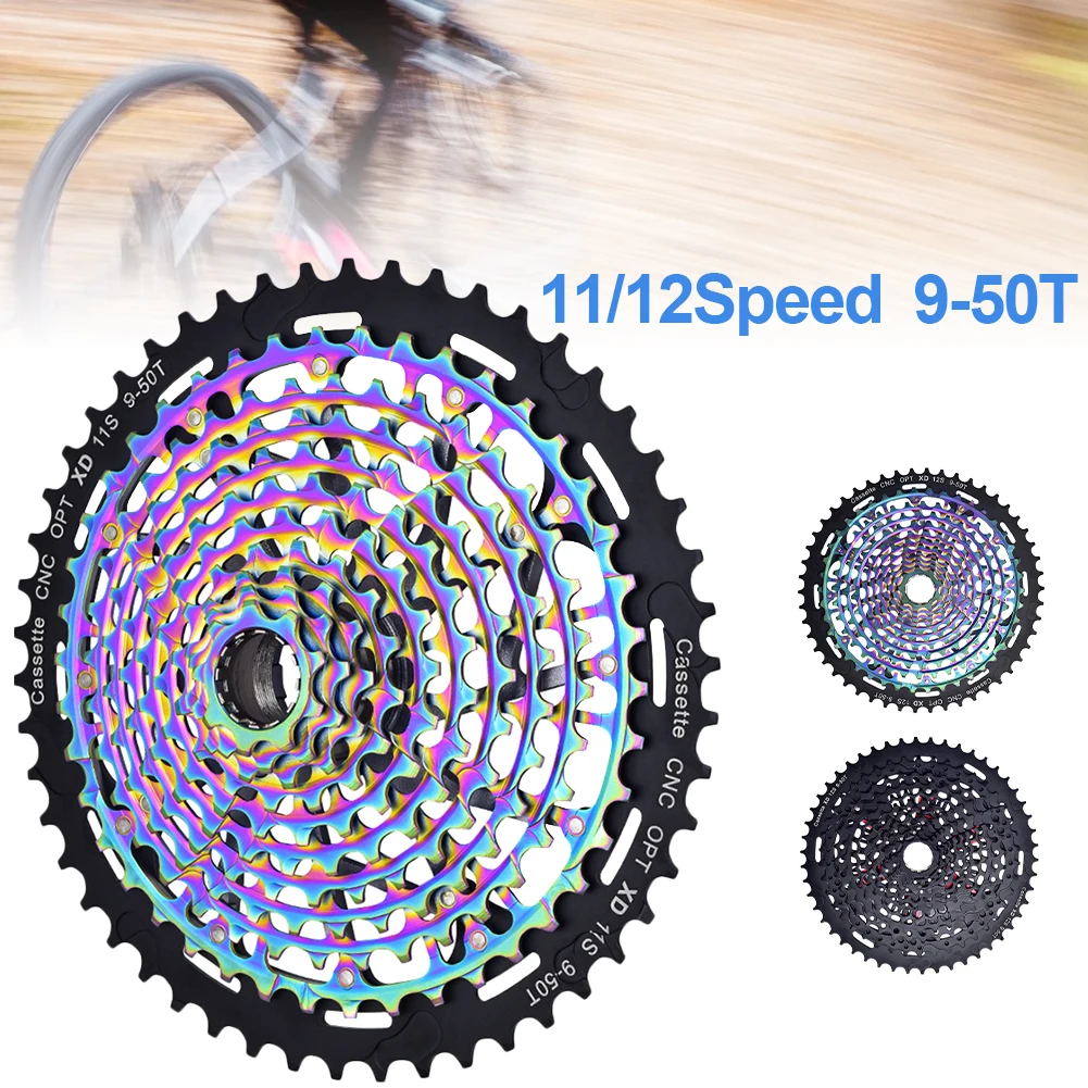 MTB XD 11/12 скорость 9-50T маховик ульсветильник велосипед свободное колесо CNC Радужная стальная башенная база 12 Скоростей Звездочка высшего каче...
MTB XD 11/12 скорость 9-50T маховик ульсветильник велосипед свободное колесо CNC Радужная стальная башенная база 12 Скоростей Звездочка высшего каче...