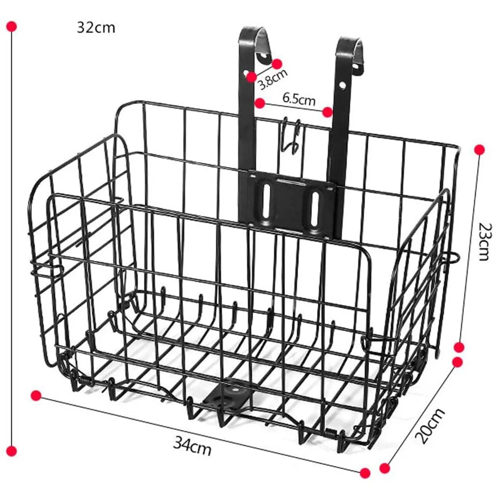 Large Capacity Bike Basket Foldable Multifunctional Metal Front Basket Carrier Storage Hanging Holder For Folding Bike MTB
Large Capacity Bike Basket Foldable Multifunctional Metal Front Basket Carrier Storage Hanging Holder For Folding Bike MTB
