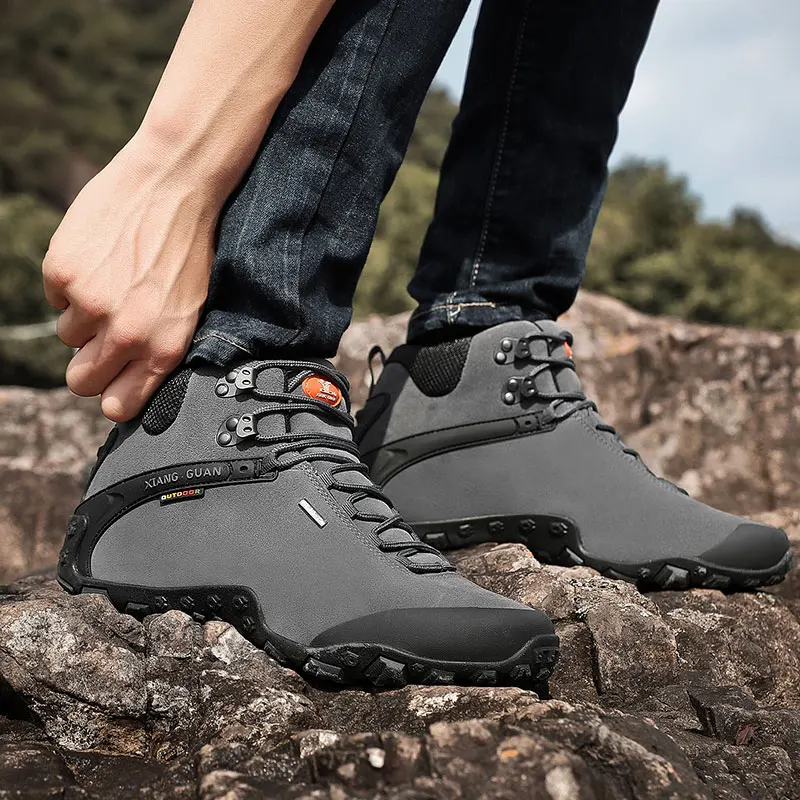 XIANG GUAN High Top Hiking shoes Outdoor Men Women Non-slip Wear resistant Tactical boots camping climbing hunting sneakers
XIANG GUAN High Top Hiking shoes Outdoor Men Women Non-slip Wear resistant Tactical boots camping climbing hunting sneakers