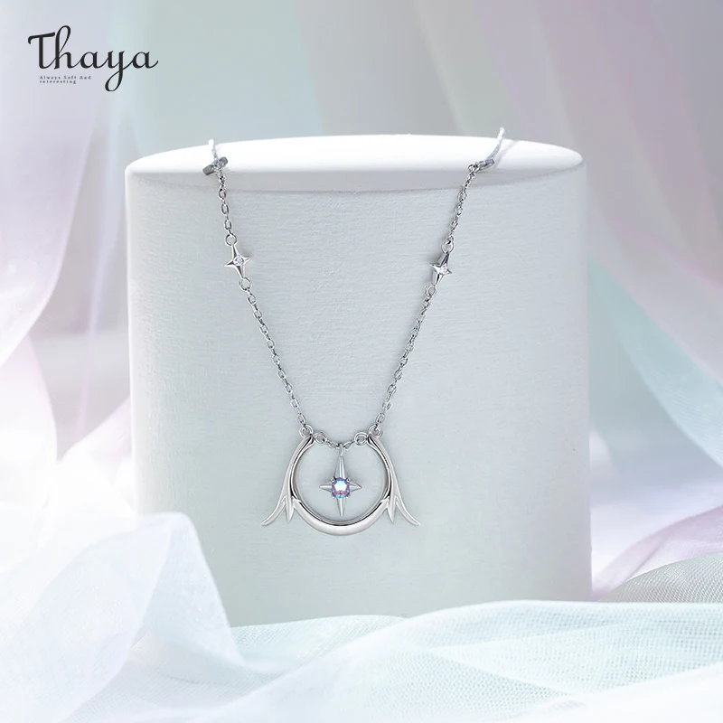 Thaya Fantasy Gate Design Stars Necklace With Wings Purple Crystals Choker For Women Engagement Fine Jewelry Elegant Ladies Gift
Thaya Fantasy Gate Design Stars Necklace With Wings Purple Crystals Choker For Women Engagement Fine Jewelry Elegant Ladies Gift