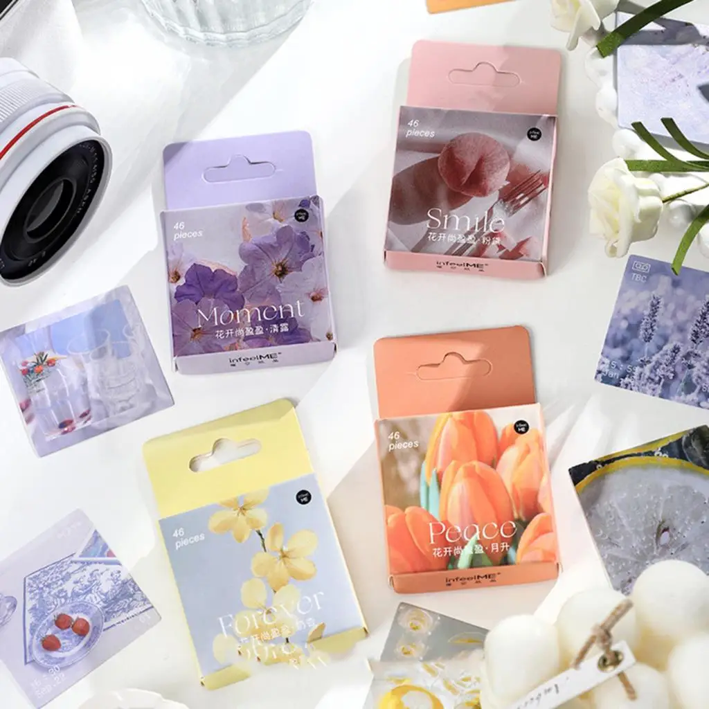 46 PCs/Box Flower Paper Stickers DIY Bullet Journal Scrapbook Decorations School Stationery Laptop Label Stickers 7.2cm x 4.4cm
46 PCs/Box Flower Paper Stickers DIY Bullet Journal Scrapbook Decorations School Stationery Laptop Label Stickers 7.2cm x 4.4cm