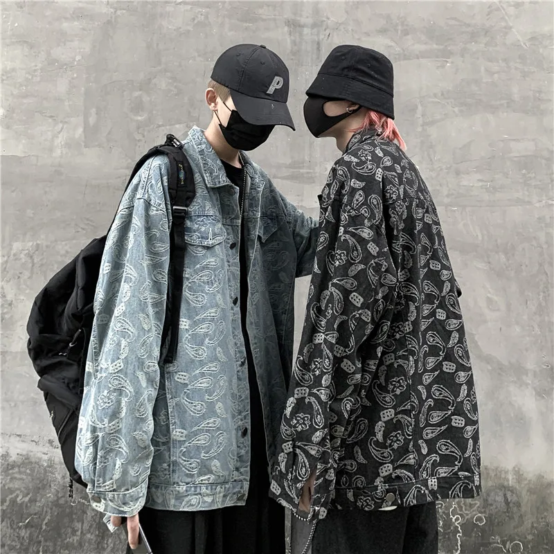 Denim Jacket Men's Spring and Autumn Ins Hip Hop High Street Paisley Jacket Fashion Brand Retro Handsome Loose Clothes
Denim Jacket Men's Spring and Autumn Ins Hip Hop High Street Paisley Jacket Fashion Brand Retro Handsome Loose Clothes