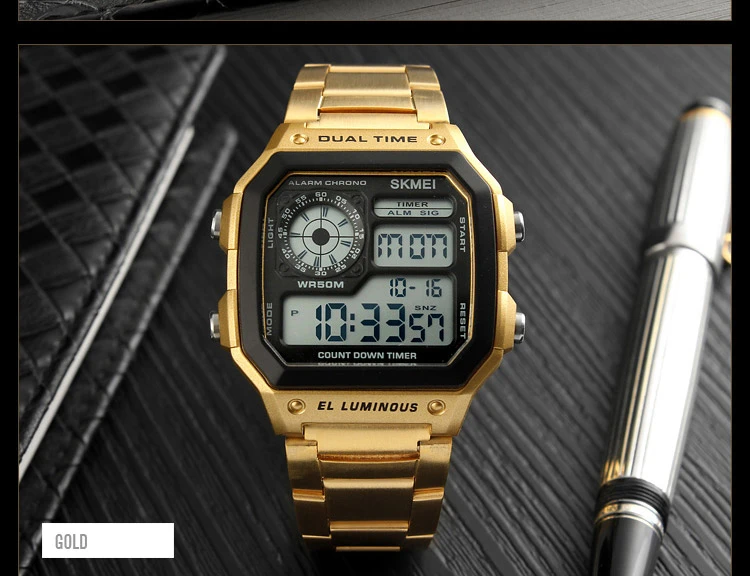 Business Männer Mode Casual Elektronische Armbanduhren Wasserdichte Uhr Relogio Masculino Digital Dual Time Sport Uhren 
Business Männer Mode Casual Elektronische Armbanduhren Wasserdichte Uhr Relogio Masculino Digital Dual Time Sport Uhren