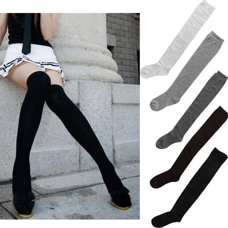 Sexy Cotton Over The Knee Socks Thigh High Stocking Thinner Black/Grey/White Color
Sexy Cotton Over The Knee Socks Thigh High Stocking Thinner Black/Grey/White Color