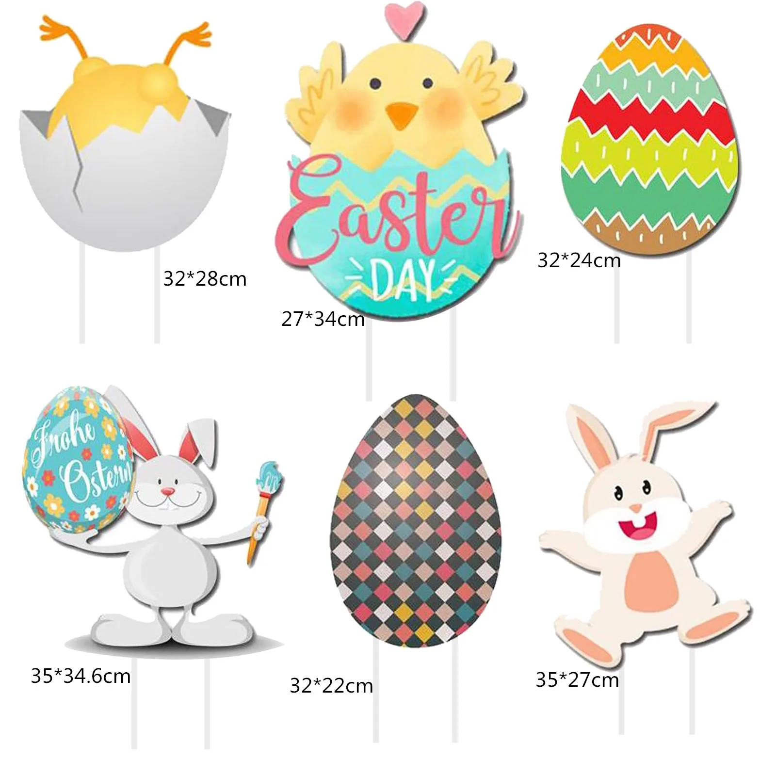 Gardening ornaments Easter Bunny Chick Eggs Yard Art Outdoor Garden Backyard Lawn Stakes Yard Decor Gift Easter decoration#g30
Gardening ornaments Easter Bunny Chick Eggs Yard Art Outdoor Garden Backyard Lawn Stakes Yard Decor Gift Easter decoration#g30