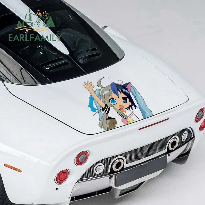 EARLFAMILY 43 см x 42 6 для счастливой звезды автомобильные наклейки аниме Переводные
