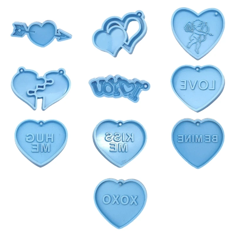 DIY Valentine Keychain Silicone Mould Handmade Crafts Jewelry Pendants Making Tool Epoxy Resin Mold
DIY Valentine Keychain Silicone Mould Handmade Crafts Jewelry Pendants Making Tool Epoxy Resin Mold