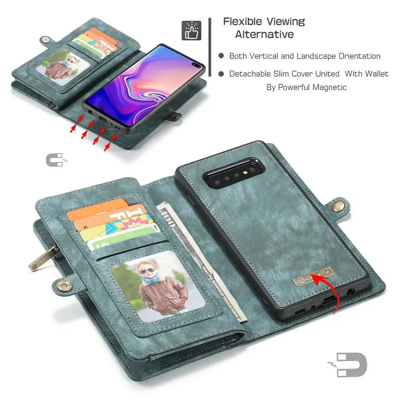 CaseMe Zipper Phone Case For Samsung Galaxy Note 10 Multi-Function Detachable Wallet Card Cases For Galaxy S8 S9+ Note 8 9 S10 e
CaseMe Zipper Phone Case For Samsung Galaxy Note 10 Multi-Function Detachable Wallet Card Cases For Galaxy S8 S9+ Note 8 9 S10 e
