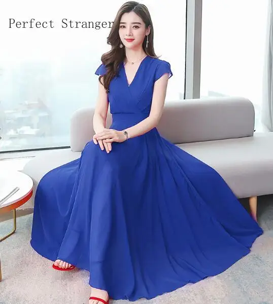 2021 Summer New Arrival High Quality Bohemian Style V Collar Short Sleeve Women Long Chiffon Dress
2021 Summer New Arrival High Quality Bohemian Style V Collar Short Sleeve Women Long Chiffon Dress