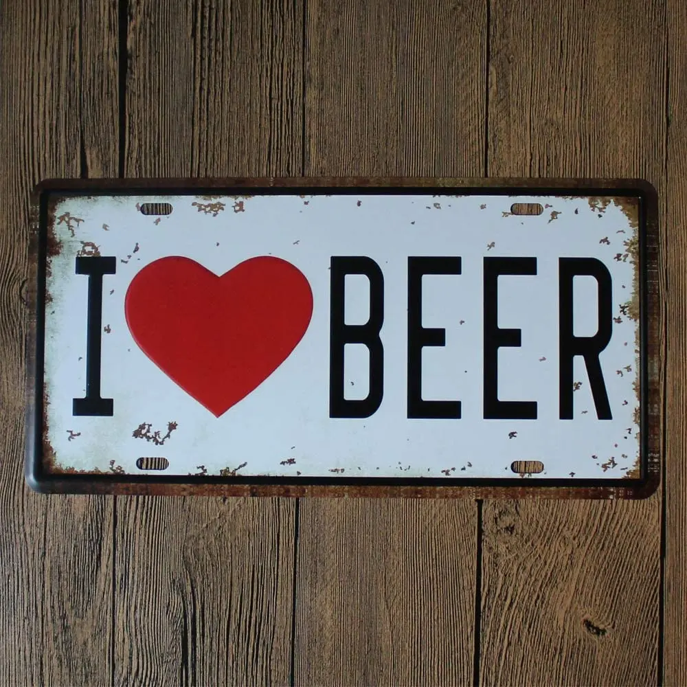 Original Retro Design I Love Beer Tin Metal Signs Wall Art | Thick Tinplate Print Poster Wall Decoration for Bar
Original Retro Design I Love Beer Tin Metal Signs Wall Art | Thick Tinplate Print Poster Wall Decoration for Bar