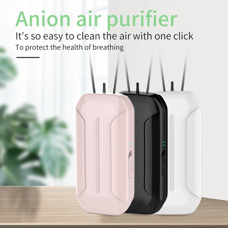 Fashionable Personal Wearable Mini Portable Rechargeable Negative Ion Hanging Neck Air Purifier
Fashionable Personal Wearable Mini Portable Rechargeable Negative Ion Hanging Neck Air Purifier