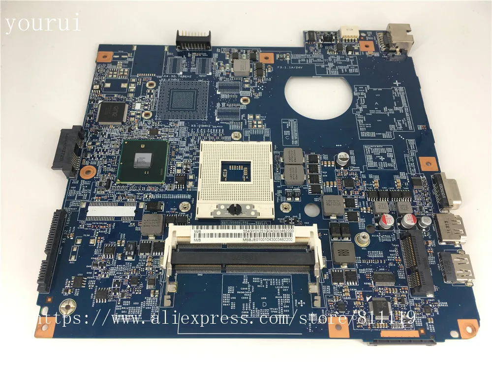 Материнская плата yourui для ноутбука Acer aspire 4741 4741g 48.4GY02.031 MBBJE01001 DDR3 полностью