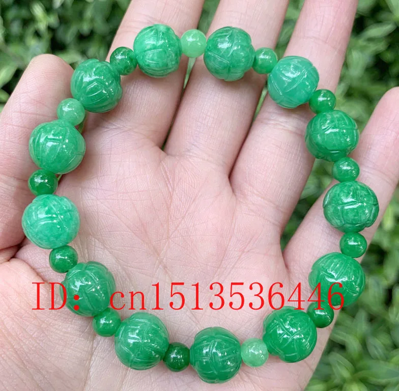 Natural Green Jade 12mm Lotus Beads Bracelet Adjustable Bangle Jewellery Fashion Accessories DIY Hand-Carved Woman Luck Amulet
Natural Green Jade 12mm Lotus Beads Bracelet Adjustable Bangle Jewellery Fashion Accessories DIY Hand-Carved Woman Luck Amulet