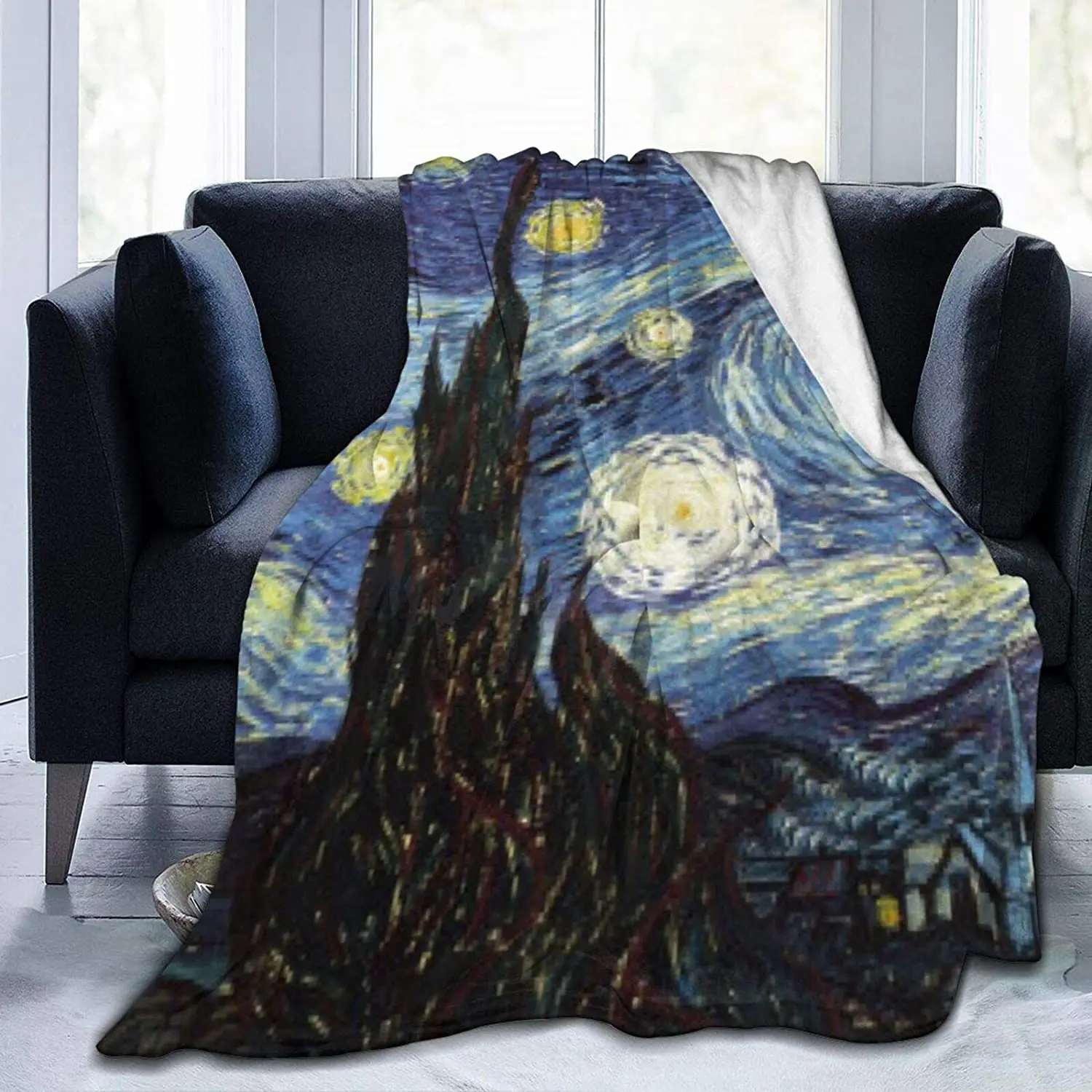 80"X60" Comfort Throw Blankets Ultra Soft and Fluffy Blankets for Couch and Living Room All Season Van Gogh Painting Blankets
80"X60" Comfort Throw Blankets Ultra Soft and Fluffy Blankets for Couch and Living Room All Season Van Gogh Painting Blankets